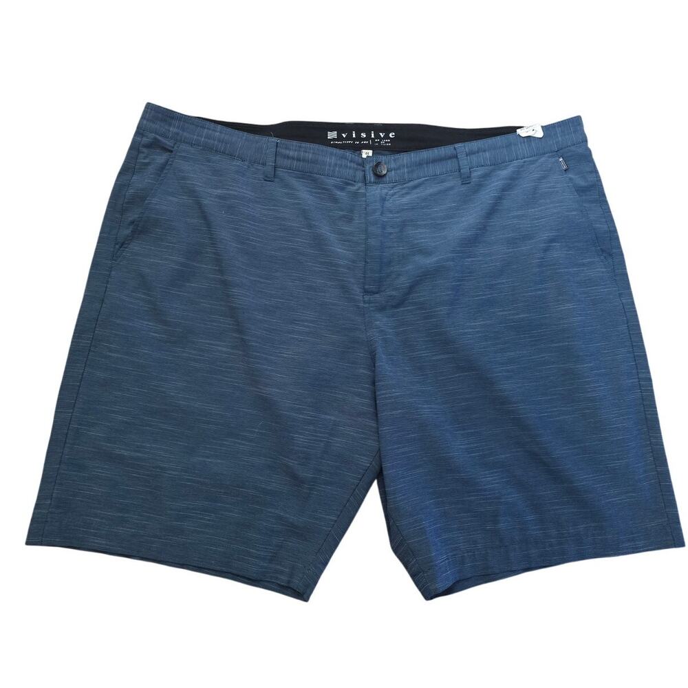 Visive On Land or In Water Heathered Blue Athletic Mens Shorts 44